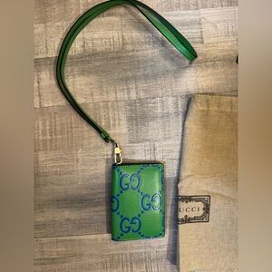 Authentic Gucci lanyard wallet